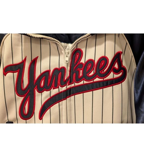 VTG New York Yankees 1927 & 1952 World Series Champions Pinstripe Jkt Women's L - Picture 6 of 10